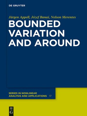 cover image of Bounded Variation and Around
